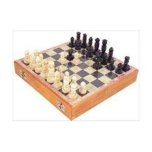  Carved Soapstone 10 in. Chess Set Toys & Games
