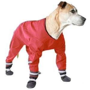  Muttluks Dog Jog Rainsuit in Red   18 Collar to Base of 