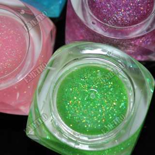 12 Colors UV Gels Glitter Shimmer Nail Art Manicure 5ml  