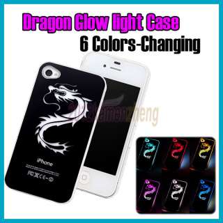 FREE SHIP Sense Flash light Case Cover for iPhone 4 4S 4G LED LCD 