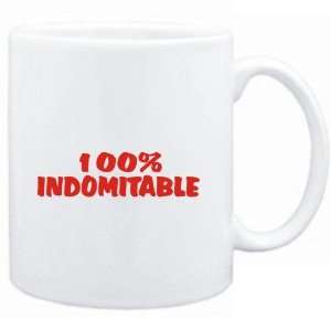  Mug White  100% indomitable  Adjetives Sports 