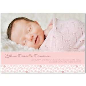    Girl Birth Announcements   Pansies Aplenty By Tea Collection Baby