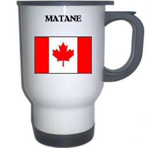 Canada   MATANE White Stainless Steel Mug