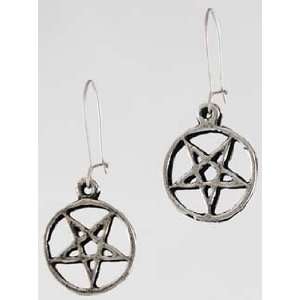  Inverted Pentagram Wire hooked Earrings 