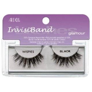 Ardell Invisiband Lashes, Demi Wispies Black, 1 Pair (Pack 