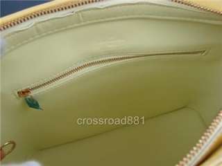 Auth LV. Lime Yellow Vernis Houston Excellent  