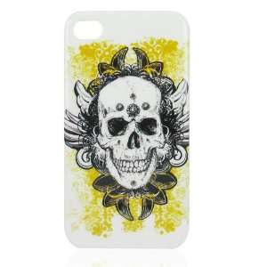   Case with Harley Skeleton Head for iPhone 4 Cell Phones & Accessories