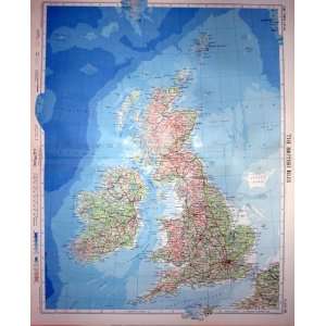   Colour Map 1955 British Isles Ireland England Scotland