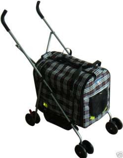   Plaid Pet Dog Stroller/Carrier/House/CarSeat 7RP 814836014618  