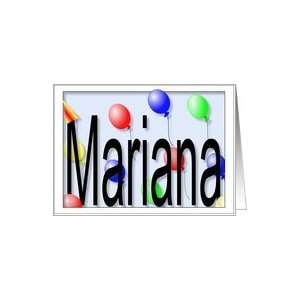  Marianas Birthday Invitation, Party Balloons Card Toys 