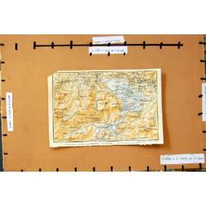  1906 MAP WALES KILLARNEY LOUGH LEANE ROSS CASTLE
