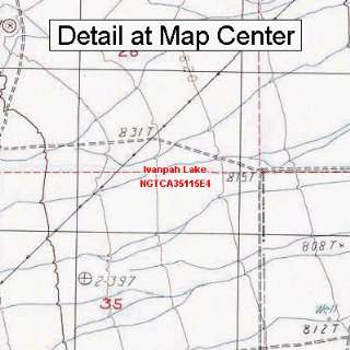  USGS Topographic Quadrangle Map   Ivanpah Lake, California 