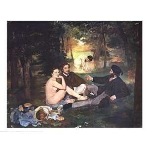  Luncheon on the Grass by Edouard Manet 28x22