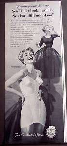 1953 Formfit Life Girdle & Longline Life Bra vintage ad  