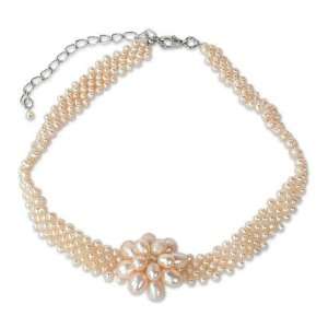  Pearl choker, Pink Romance 1 W 13 L Jewelry