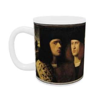 Portrait of Two Young Men (oil on canvas) by Italian School   Mug 