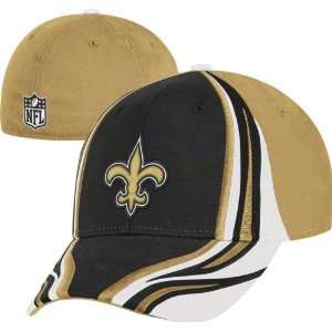  New Orleans Saints Flex Hat Structured Race Stripes Flex 