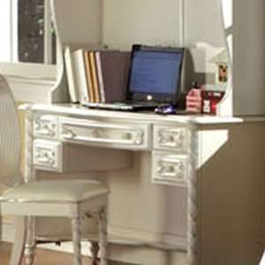  Alexandra Home Office Desk in Pearl White Finish by 