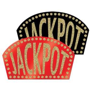  Glittered Jackpot Signs Case Pack 96   692955 Patio, Lawn 