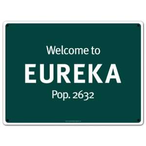  Eureka Population Metal Sign 