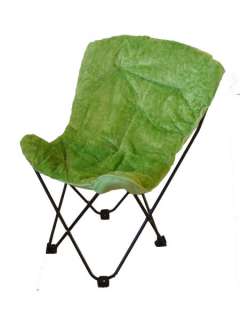 New Lime Green Faux Fur Butterfly Chair for Only $46