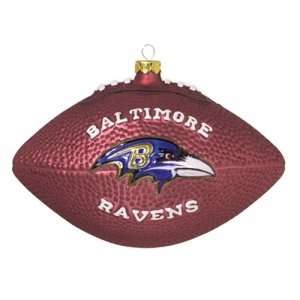  Baltimore Ravens NFL Glass Football Ornament (5) Sports 