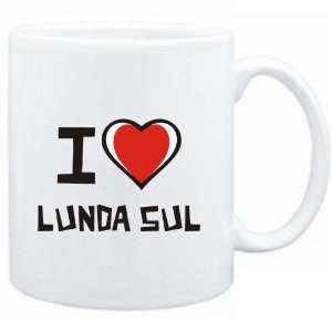  Mug White I love Lunda Sul  Cities