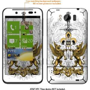  Protective Decal Skin Sticker for AT&T HTC Titan case 