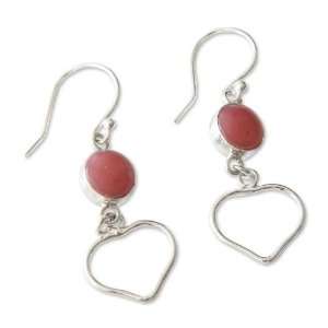  Rose quartz heart earrings, Love Shines Jewelry