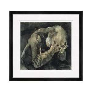  Man With His Head In His Hands Framed Giclee Print