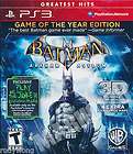 batman arkham asylum game of the year edition goty ps3