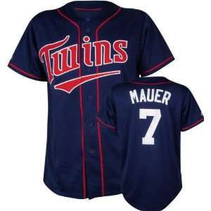 Joe Mauer Majestic MLB Alternate Navy Replica Minnesota Twins Jersey 