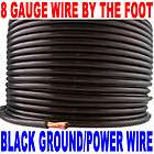 GAUGE AWG WIRE BLACK GROUND/POWER NEW BY THE FOOT FT