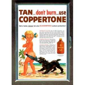   COPPERTONE AD CUTE ID Holder, Cigarette Case or Wallet MADE IN USA