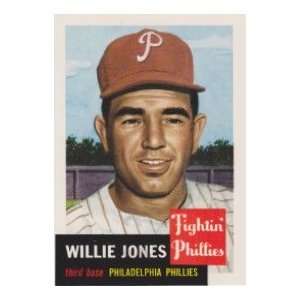  Willie Jones 1953 Topps Archives Baseball Reprint (Philadelphia 