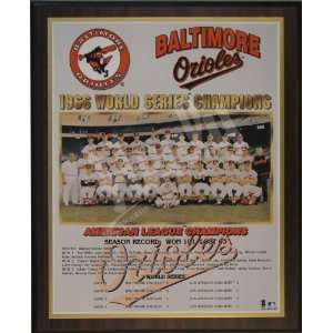   Orioles Major League Baseball World Series Championship 13x16 Plaque