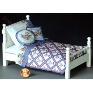   Blue Kitty Sheet Set Kit by Lindees Little Linens Toys & Games