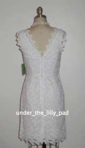 NWT Lilly Pulitzer REEVE White Lace DRESS 4 6 Vintage Papillon 