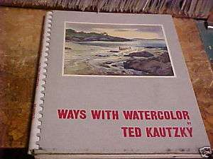 1949 WAYS WITH WATERCOLORS TED KAUTZKY BOOK PLATES  