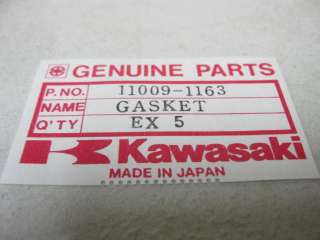 Kawasaki NOS KZ1000/1100, Gasket, Part # 11009 1163 d1  