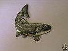 LAKE TROUT 100%EMBROIDERED IRON ON FISH FISHING PATCH