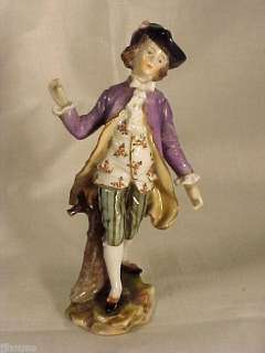 Volkstedt Porcelain Figure of Young Gentleman 4h  