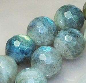 10mm Facted Labradorite Round Beads 15.5  