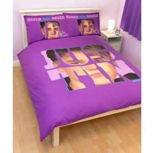  Justin Bieber Autograph Panel Bed Duvet Quilt Cover Set 