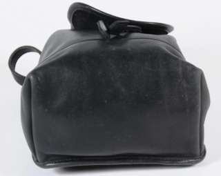 Coach 9960 Black Leather Vintage Backpack Shoulder Bag Silvertone 