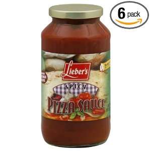 Liebers Spicy Pizza Sauce, 26 Ounce Grocery & Gourmet Food