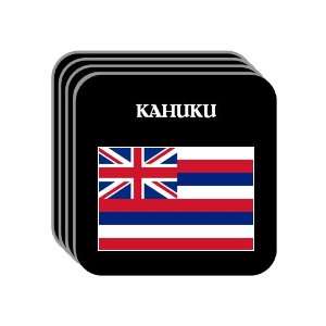  US State Flag   KAHUKU, Hawaii (HI) Set of 4 Mini Mousepad 