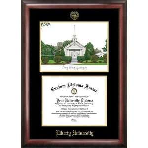 Liberty University Gold Embossed Diploma Frame with Limited Edition 