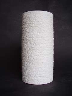 60s rough structured matt white Thomas / Rosenthal vase  