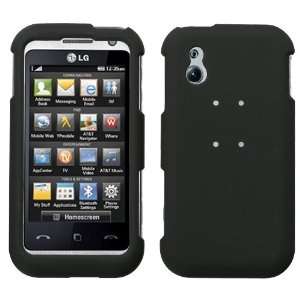  LG GT950 (Arena), Black Phone Protector Cover(Rubberized 